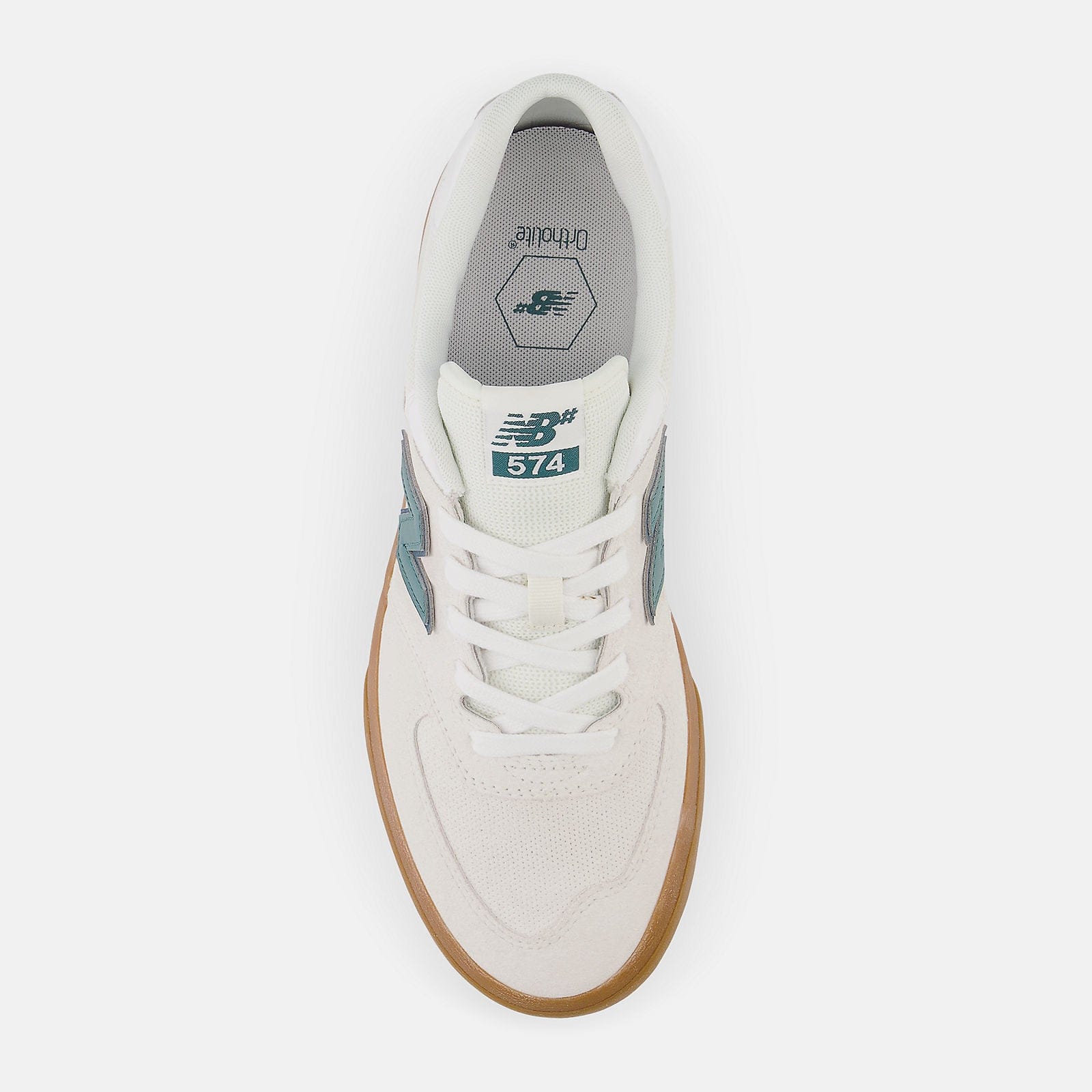 New Balance Numeric 574 Vulc - White Green – Holistic Skateshop