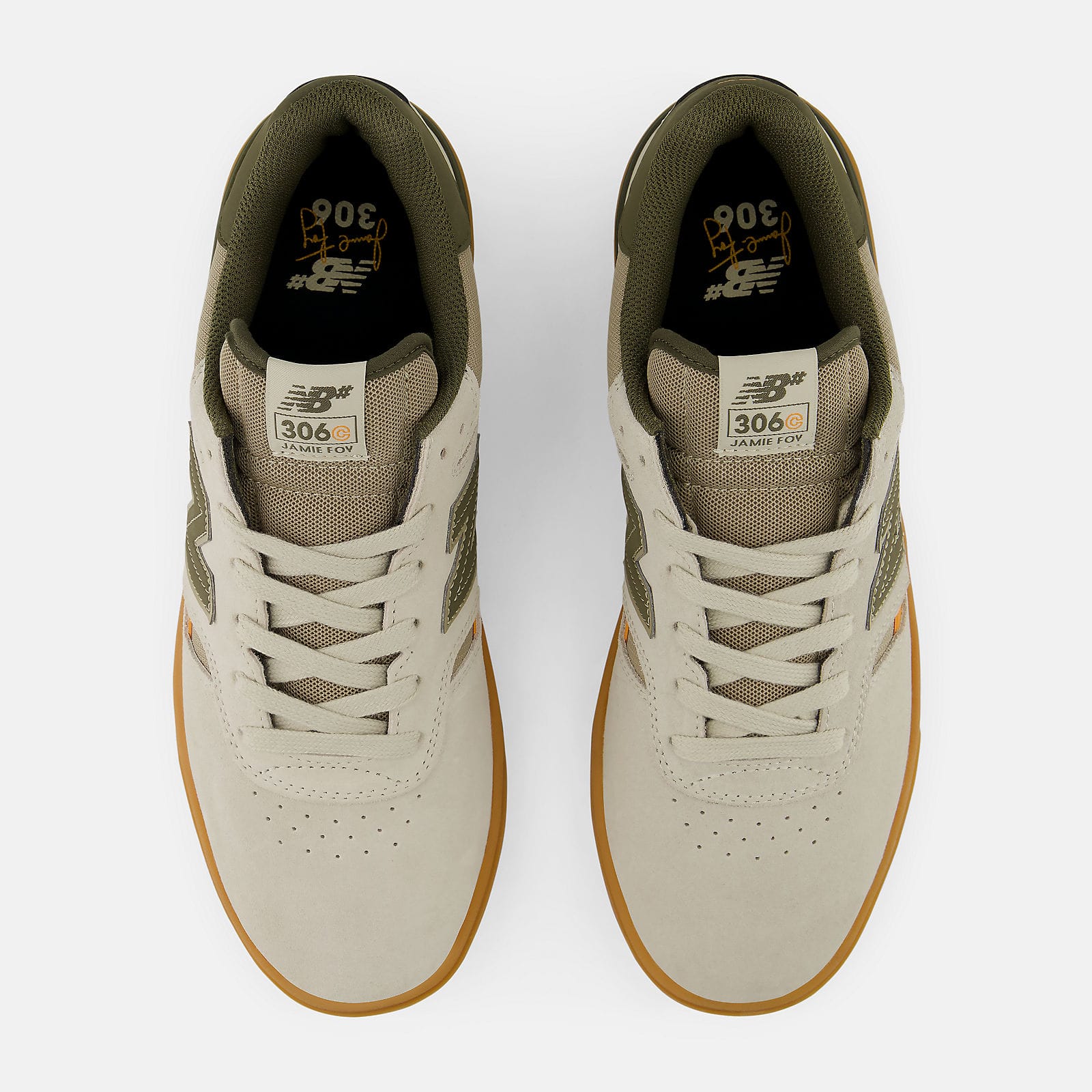 New Balance Numeric Shoe New Balance Numeric New Balance Numeric Foy 306 Cup - Timberwolf Dark Moss