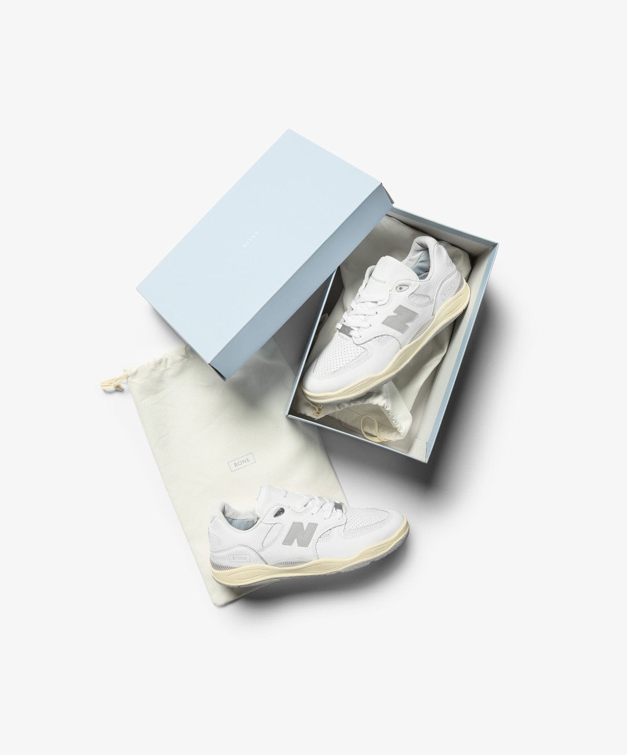 New Balance Numeric Shoe New Balance Numeric 9.5 New Balance Numeric Tiago 1010 - (Rone) White Grey