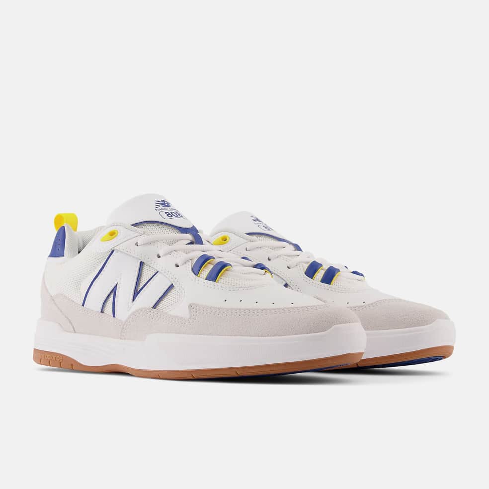 New Balance Numeric Shoe New Balance Numeric New Balance Numeric Tiago 808 - White Blue Yellow