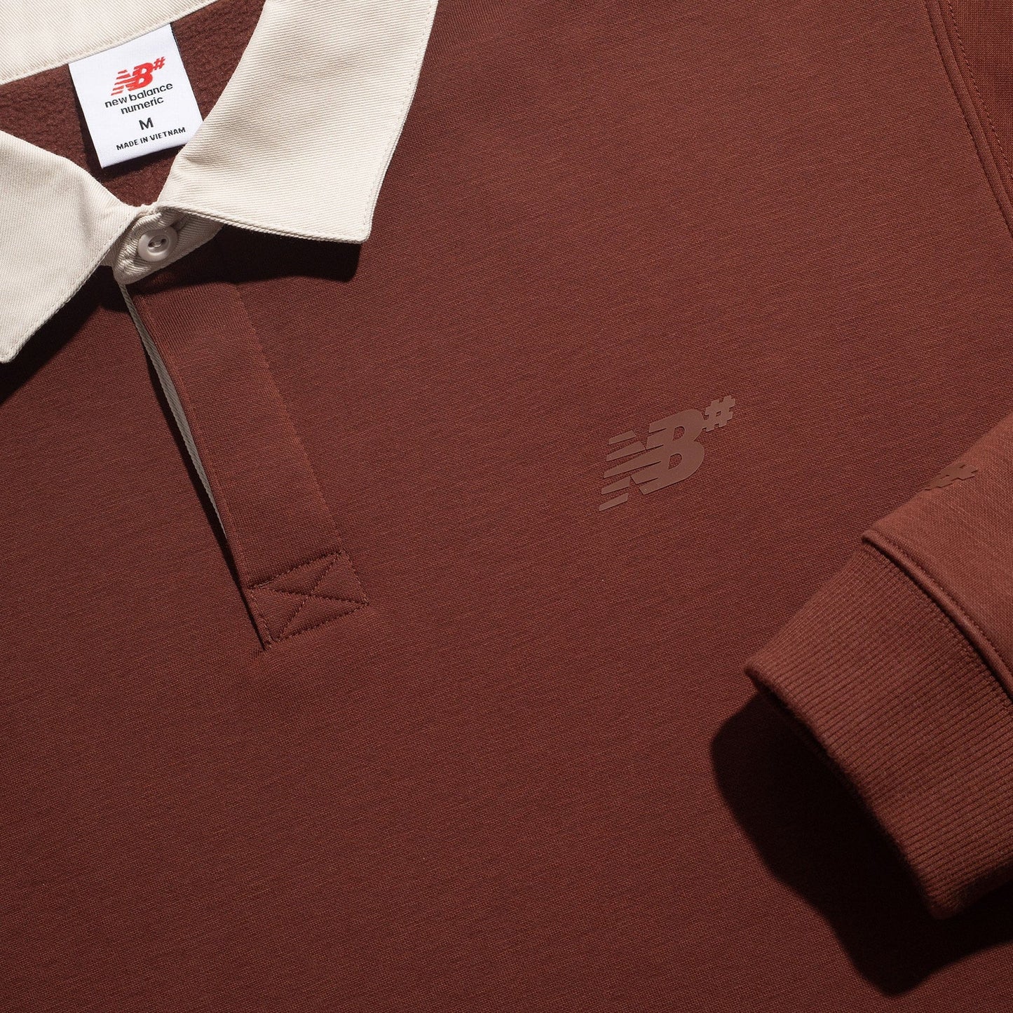 New Balance Numeric LONGSLEEVE TEE New Balance Rugby Longsleeve Shirt - Rich Oak