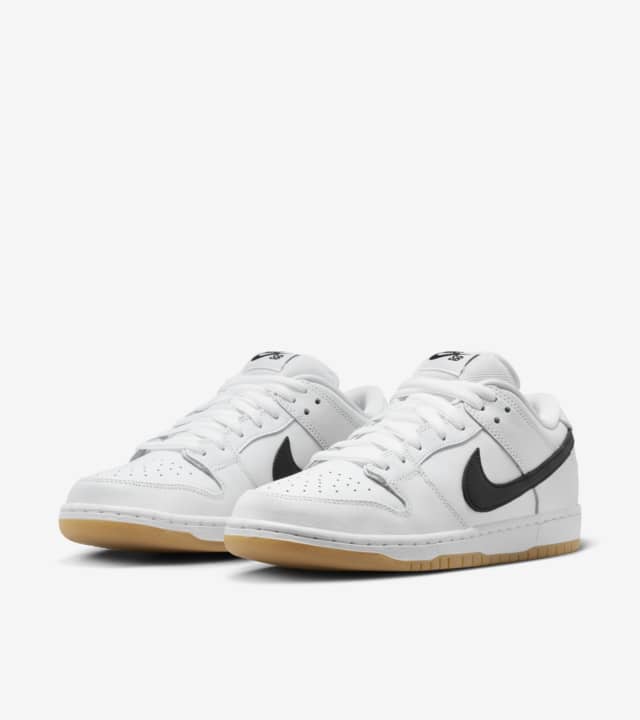 Nike SB Dunk Low Pro - White Black Gum