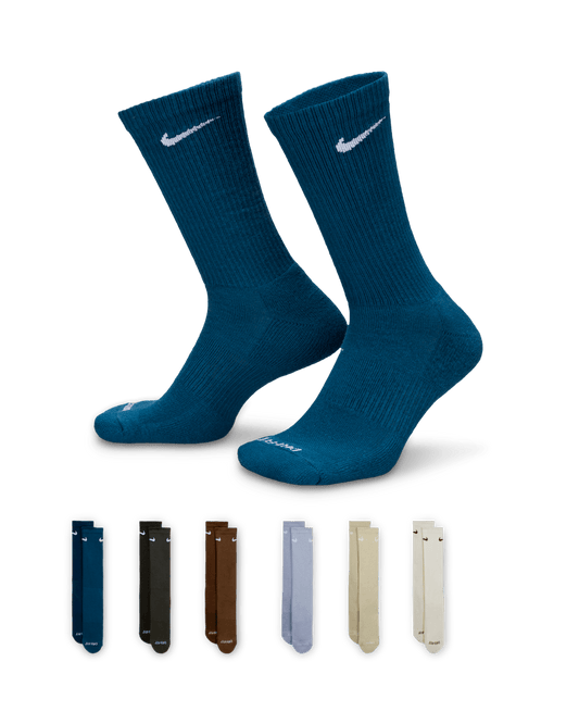 NIKE SB SOCKS 6.0 - 8.0 Nike Everyday Plus Cushioned Training Socks 6 Pack - Assorted