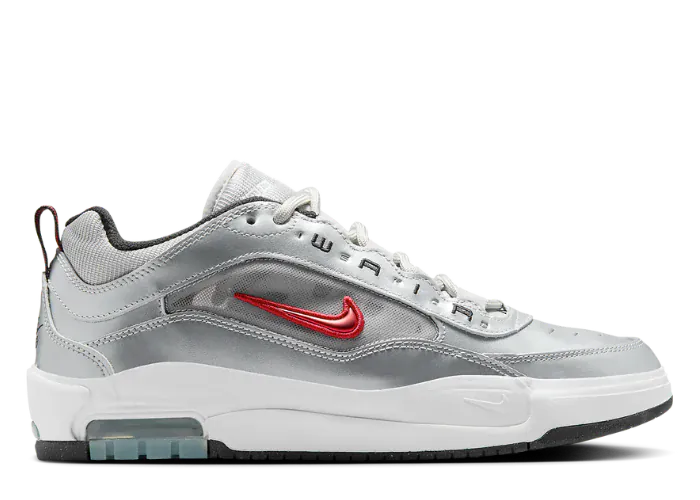 NIKE SB SHOE NIKE SB Nike SB Air Max Ishod Premium - Silver Red