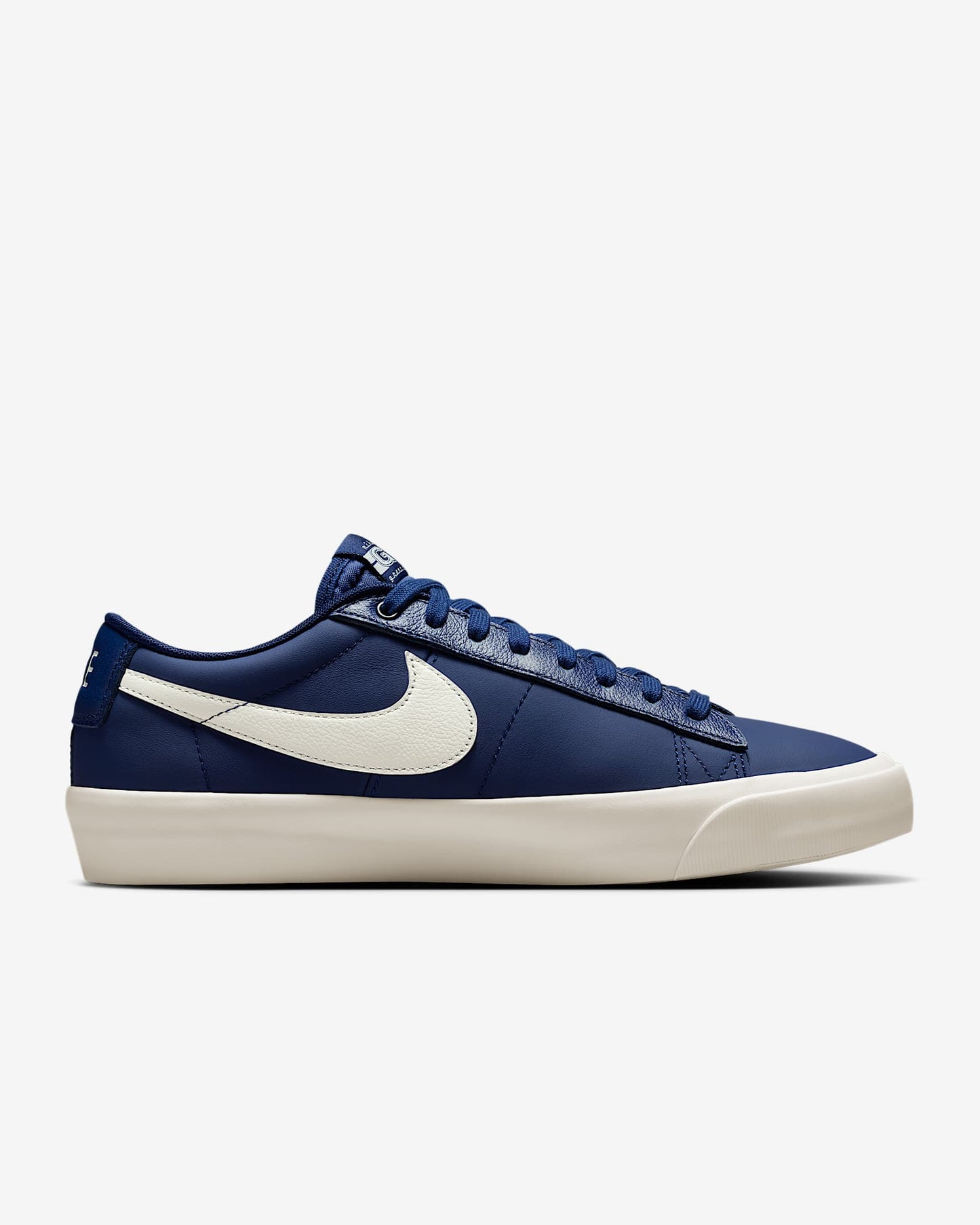 NIKE SB SHOE NIKE SB Nike SB Blazer Low GT - Navy White Leather