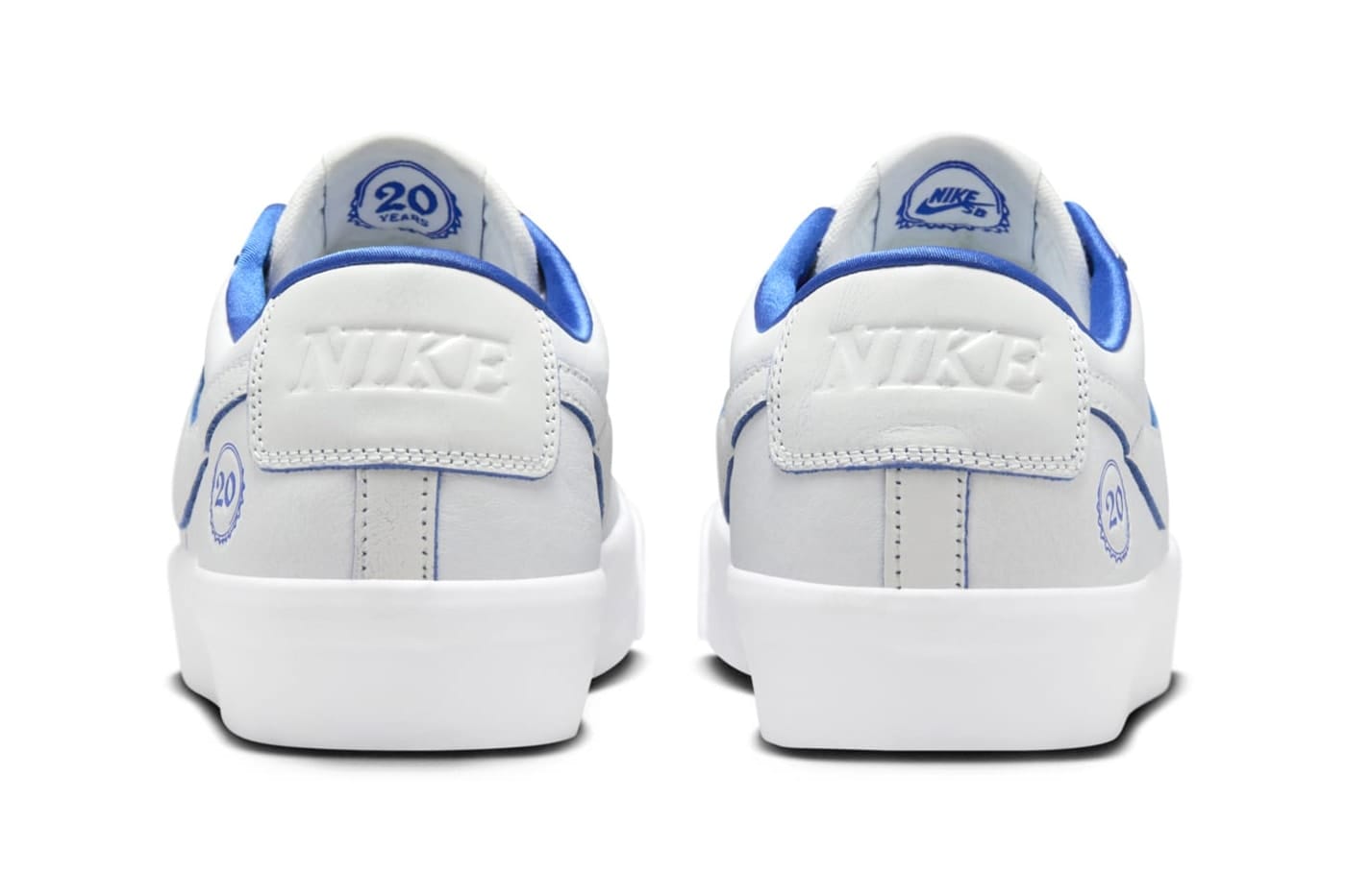 NIKE SB SHOE NIKE SB Nike SB Blazer Low Pro GT Premium - White Royal