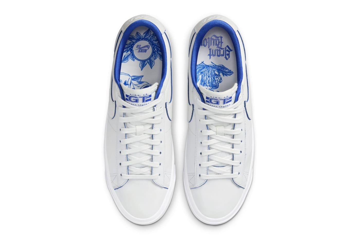 NIKE SB SHOE NIKE SB Nike SB Blazer Low Pro GT Premium - White Royal