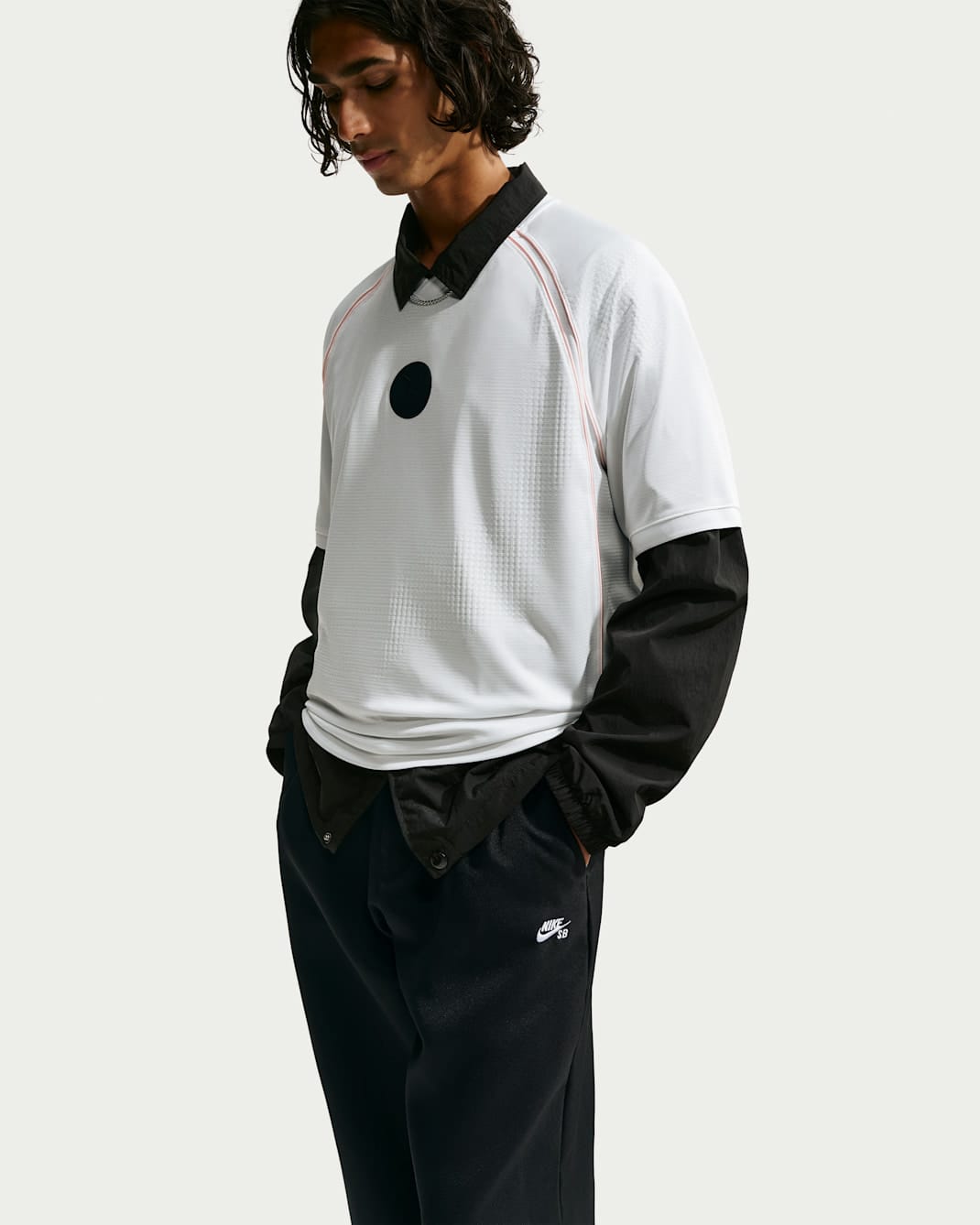 NIKE SB T-SHIRT Nike SB Yuto Short Sleeve Skate Jersey - Summit White