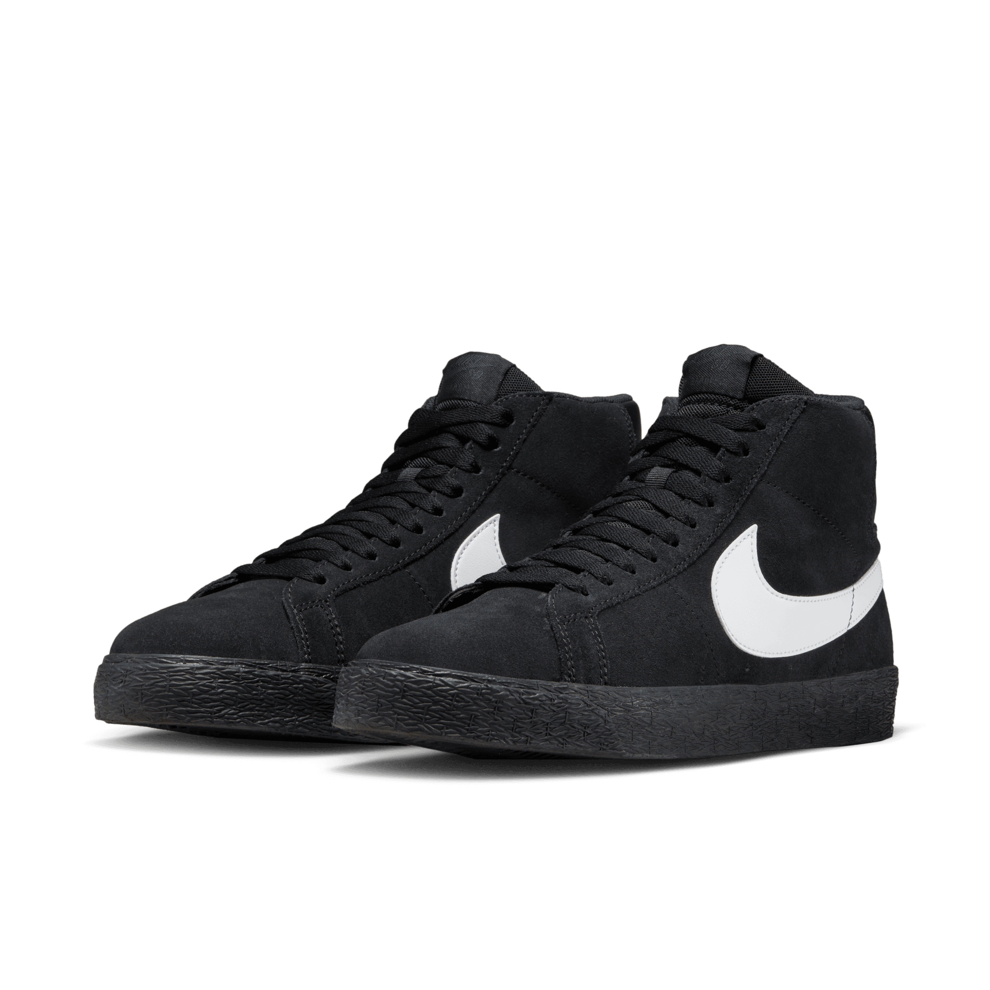 nike blazer sb high black white