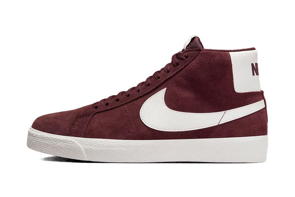 NIKE SB SHOE NIKE SB Nike SB Zoom Blazer Mid - Burgundy Crush White