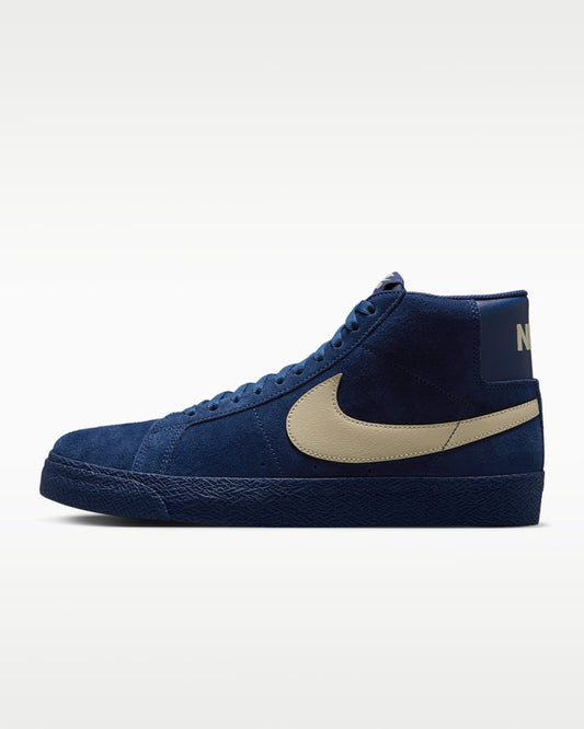 NIKE SB SHOE NIKE SB Nike SB Zoom Blazer Mid - Coastal Blue Pale Yellow