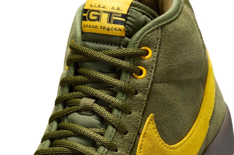 NIKE SB SHOE NIKE SB Nike SB Zoom Blazer Mid QS - (Anti Hero) Rough Green Amarillo