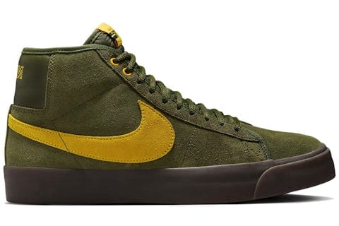 NIKE SB SHOE NIKE SB Nike SB Zoom Blazer Mid QS - (Anti Hero) Rough Green Amarillo
