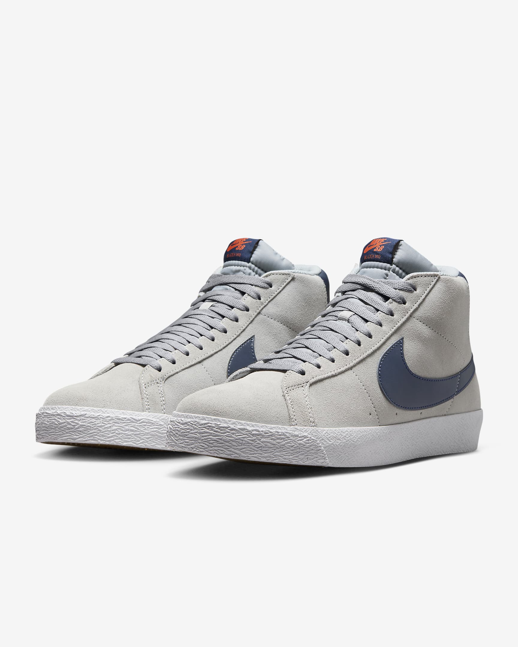 NIKE SB SHOE NIKE SB Nike SB Zoom Blazer Mid - Wolf Grey Navy