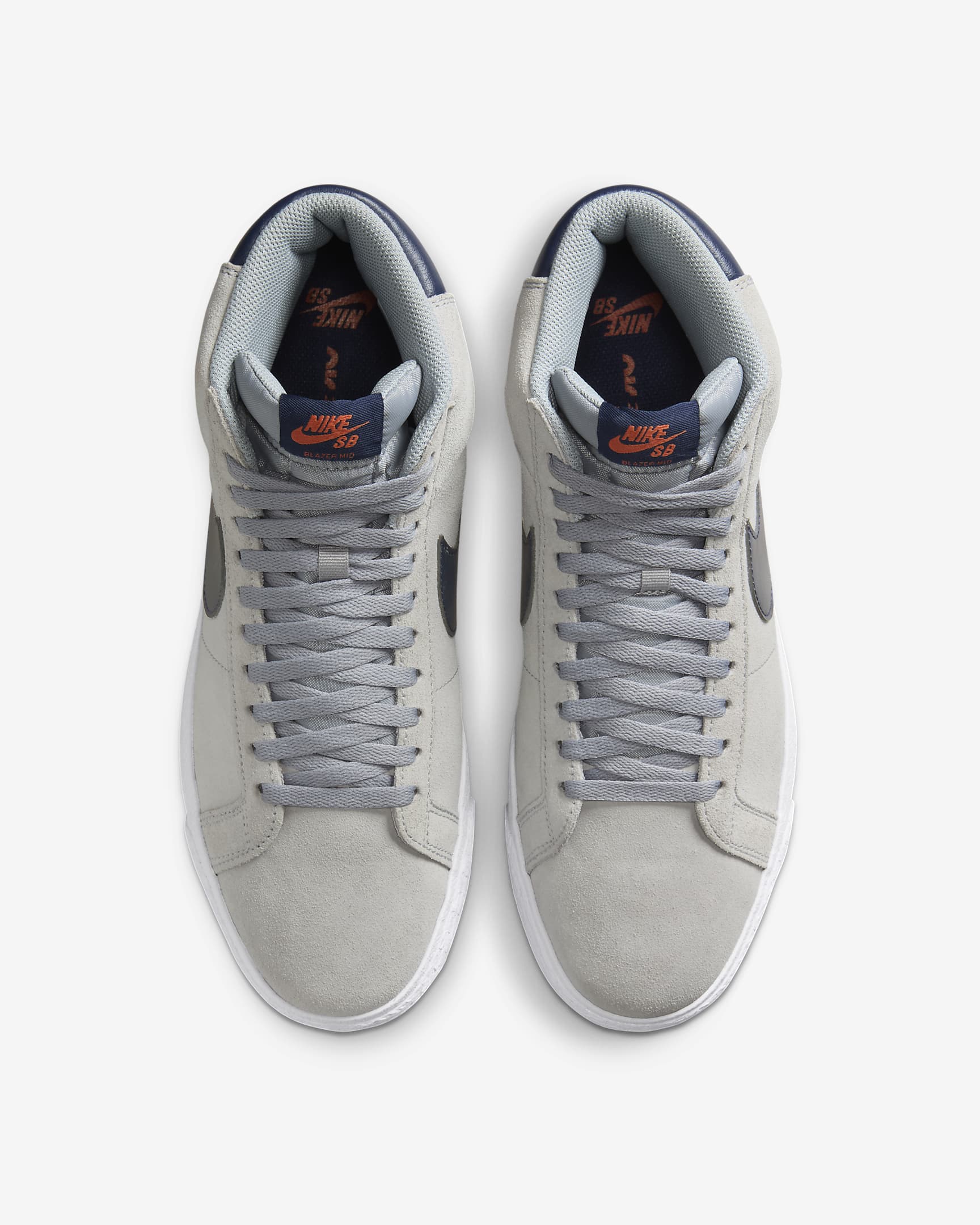 NIKE SB SHOE NIKE SB Nike SB Zoom Blazer Mid - Wolf Grey Navy