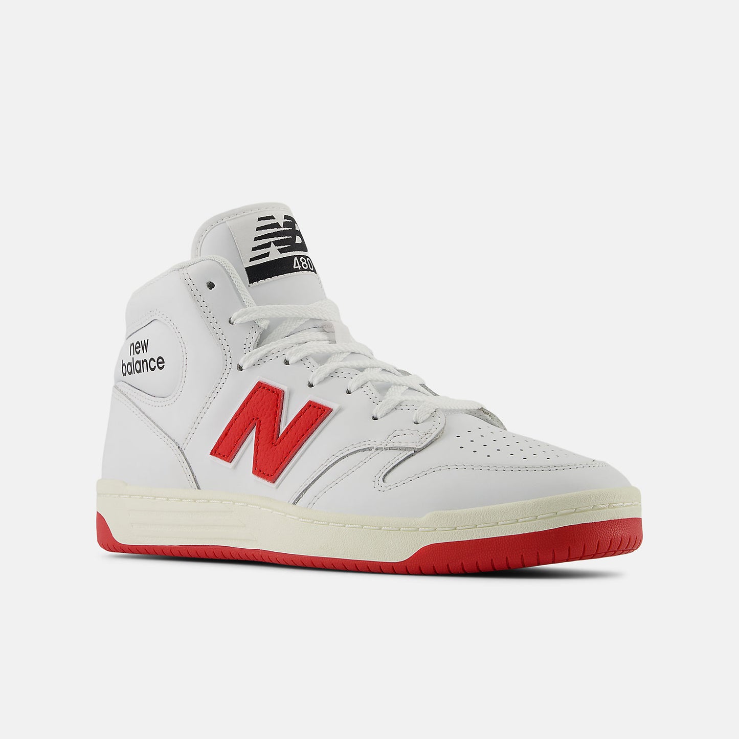 New Balance Numeric 480 High - White Red