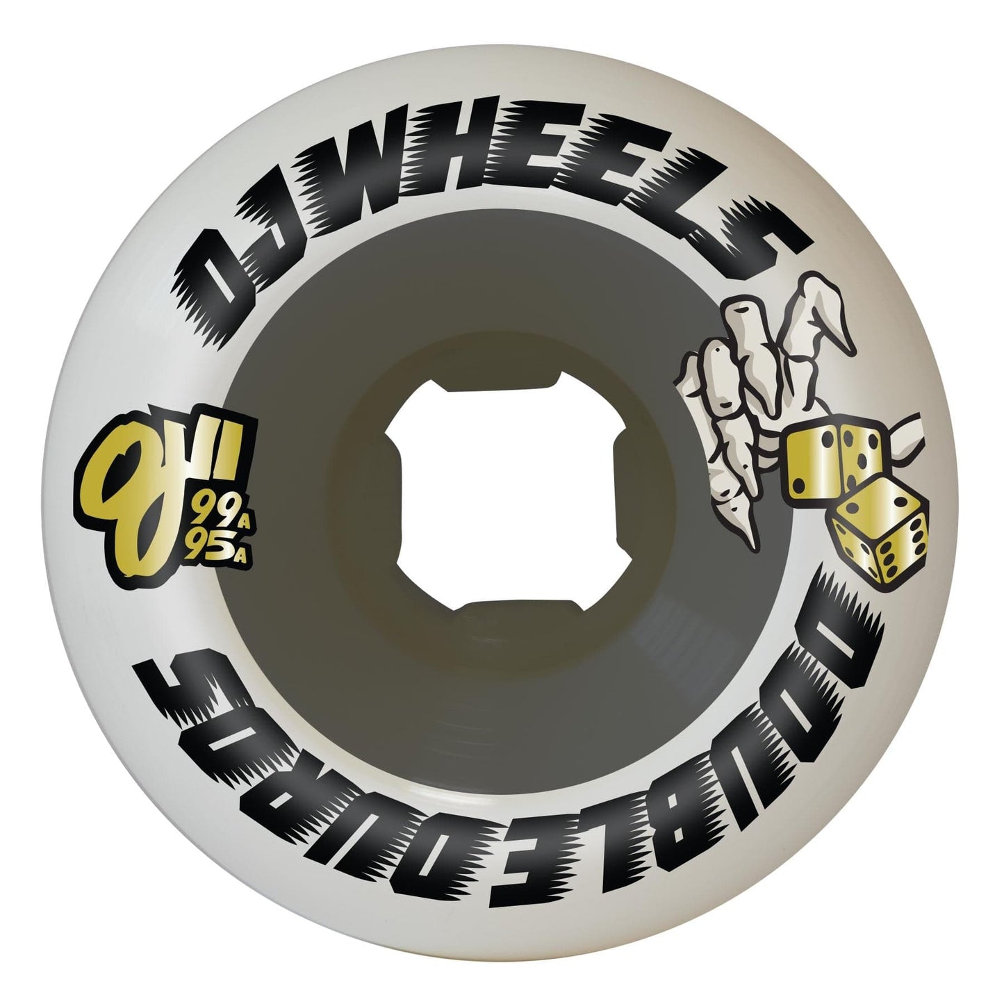 OJ WHEELS WHEELS 58mm OJ Mini Combo Double Duro White Black Wheels 99A/95A