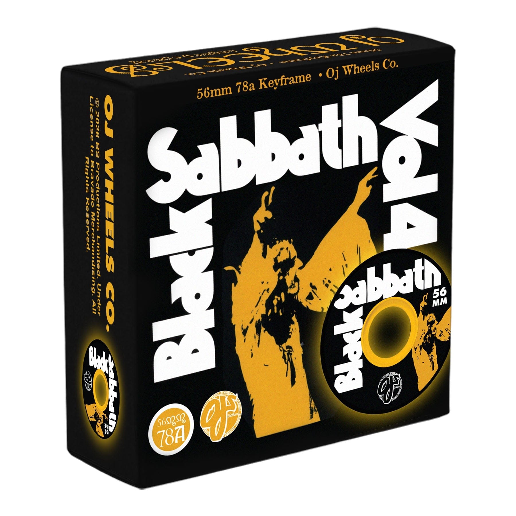 OJ WHEELS WHEELS 56mm Oj x Black Sabbath Feyframe Wheels 56mm - 78a