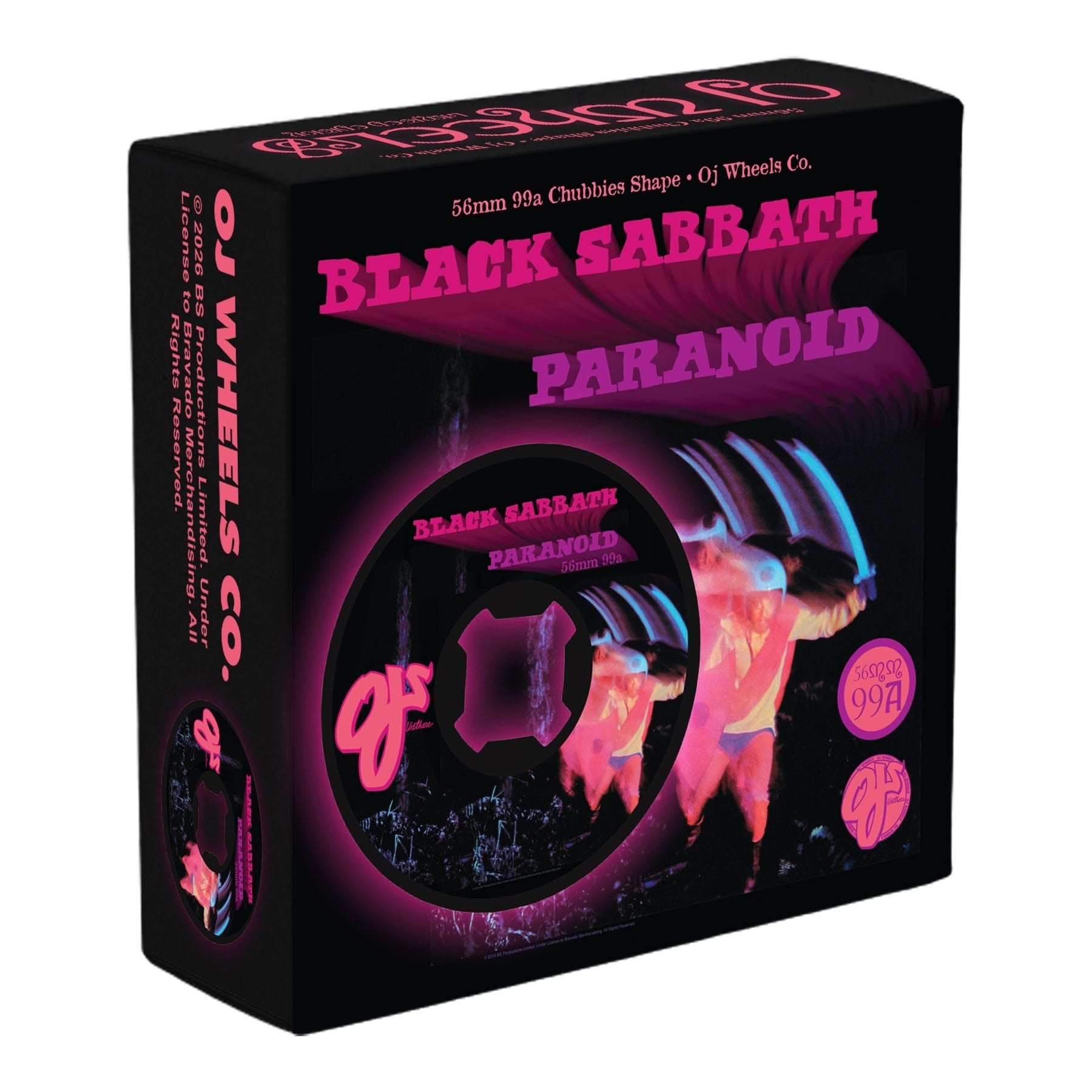 OJ WHEELS WHEELS 56mm Oj x Black Sabbath Paranoid Chubbies Black Wheels 56mm - 99a