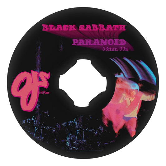 OJ WHEELS WHEELS 56mm Oj x Black Sabbath Paranoid Chubbies Black Wheels 56mm - 99a