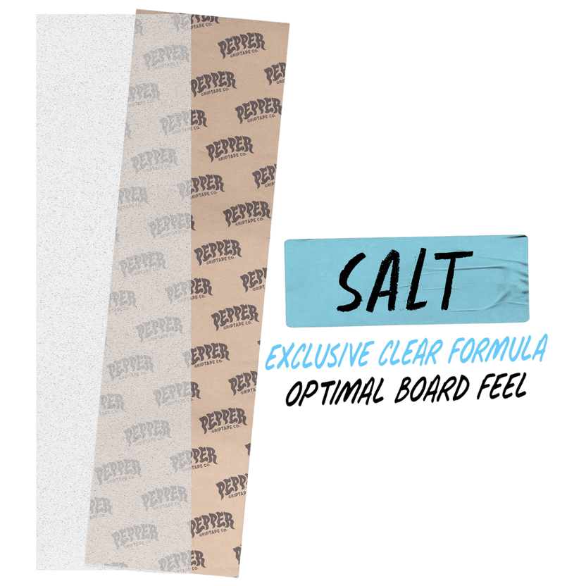 PEPPER GRIPTAPE GRIPTAPE Pepper G5 Salt Premium Clear Griptape - 10.5"