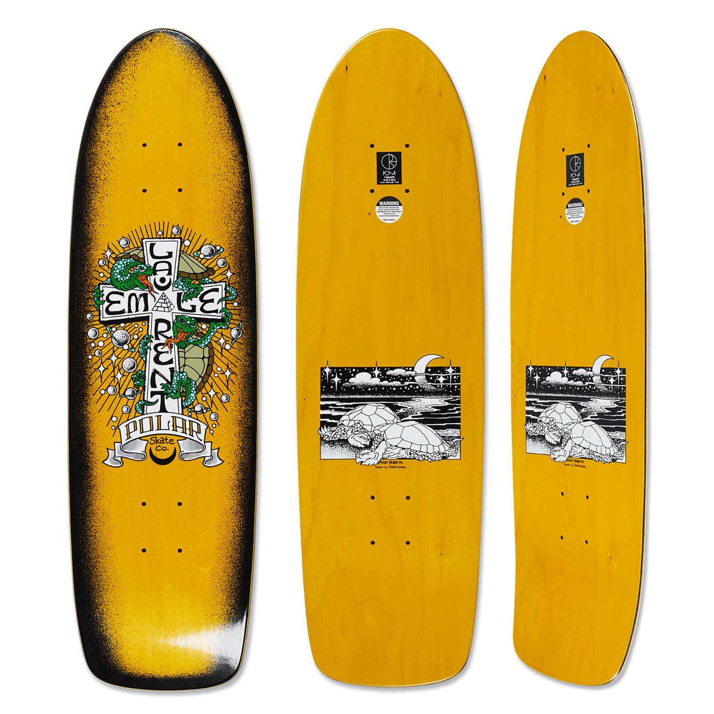 POLAR SKATE CO DECK 8.75 Polar Emile Laurent Turtle Town T-Shape Deck - 8.75