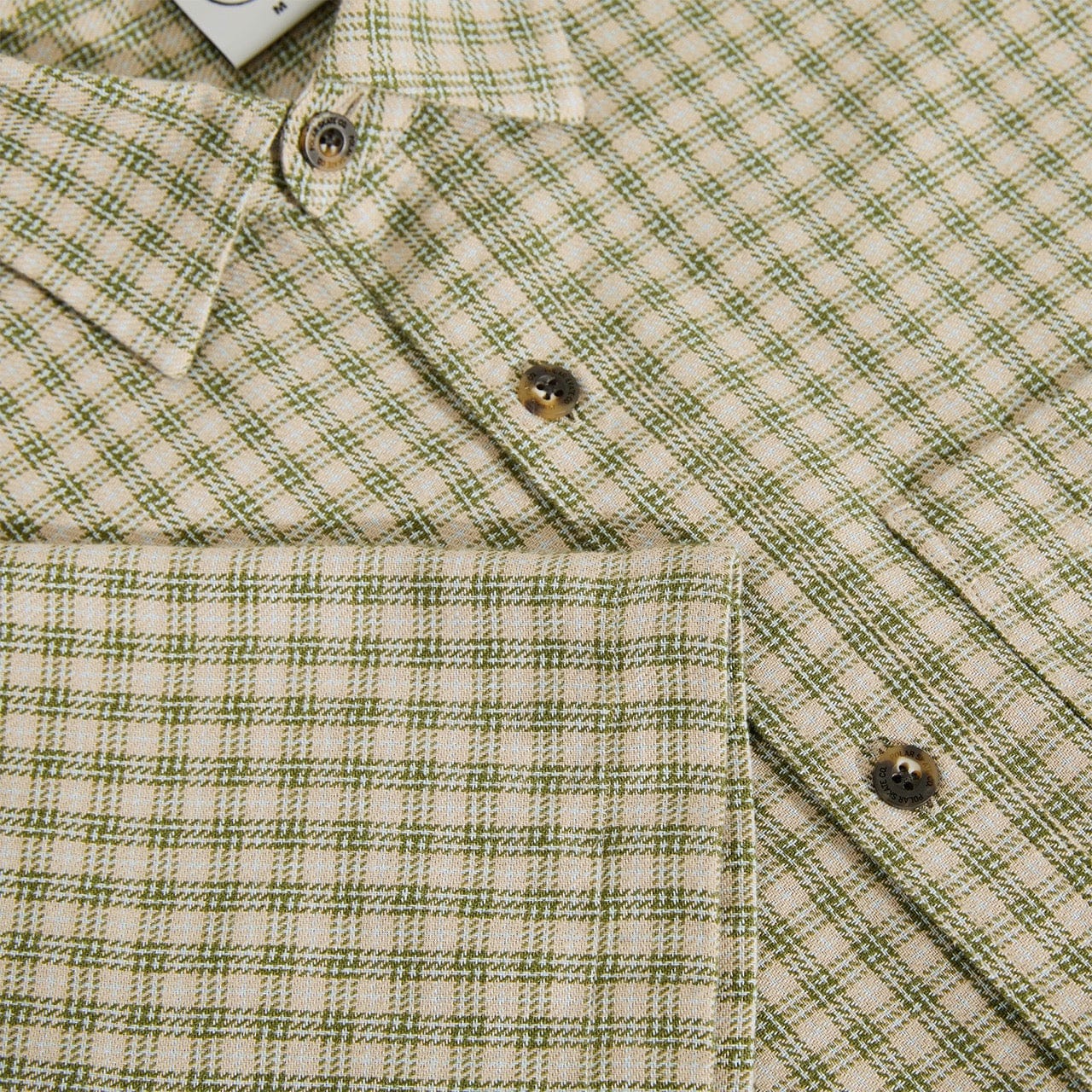 POLAR SKATE CO T-SHIRT Polar Skate Co. Mitchell Shirt - Beige Green