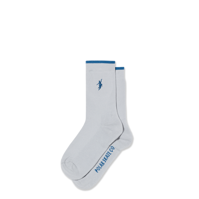 POLAR SKATE CO SOCKS Polar Skate Co. No Complies Forever Buisness Socks - Silver Blue