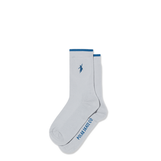 POLAR SKATE CO SOCKS Polar Skate Co. No Complies Forever Buisness Socks - Silver Blue