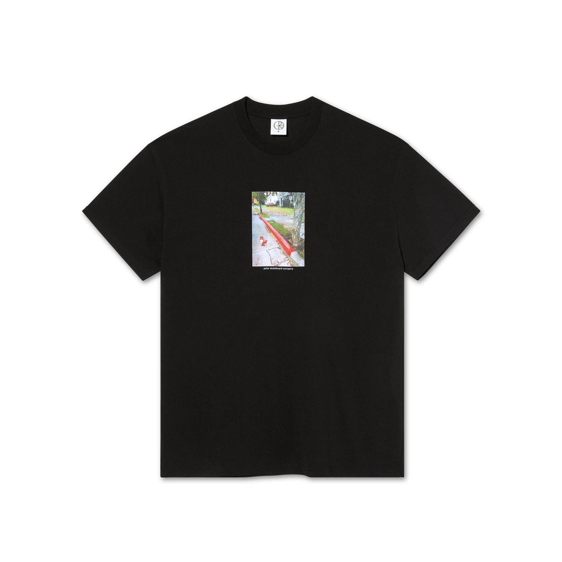 POLAR SKATE CO T-SHIRT Polar Skate Co. Red Curb Tee - Black