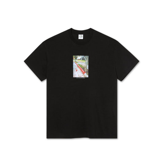 POLAR SKATE CO T-SHIRT Polar Skate Co. Red Curb Tee - Black
