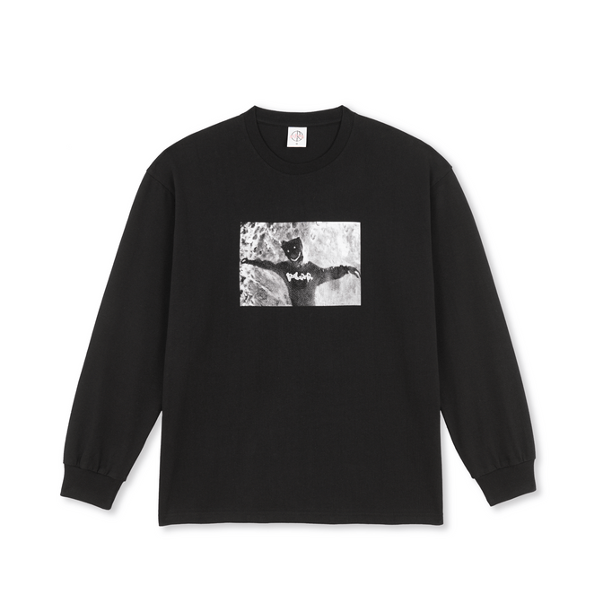 POLAR SKATE CO LONGSLEEVE TEE L Polar Skate Co Sustained Disintegration Longlseeve Tee - Black