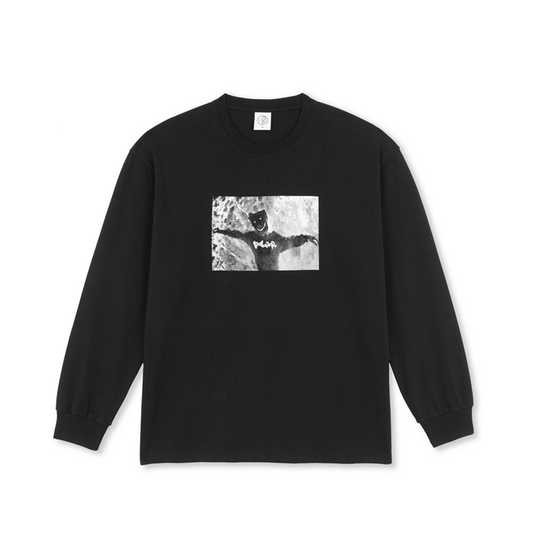 POLAR SKATE CO LONGSLEEVE TEE L Polar Skate Co Sustained Disintegration Longlseeve Tee - Black