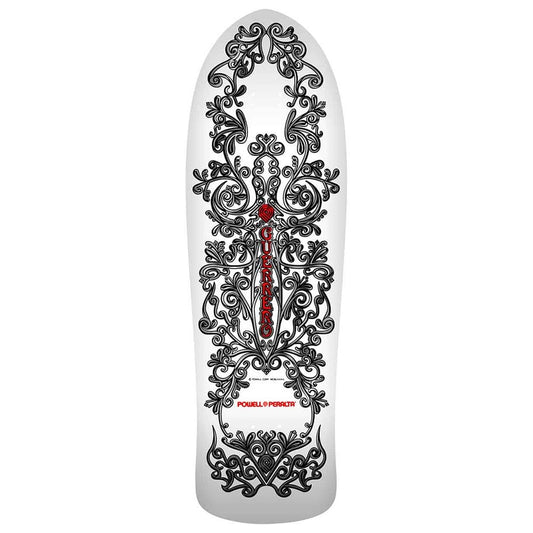 POWELL PERALTA DECK 9.6 Powell Peralta Bones Brigade Series 17 White Guerrero Deck - 9.6