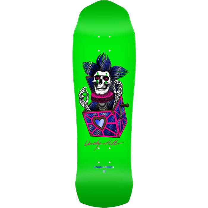 POWELL PERALTA DECK 9.5 Powell Peralta Chris Hiett Green Skull 7-Ply Deck - 9.5
