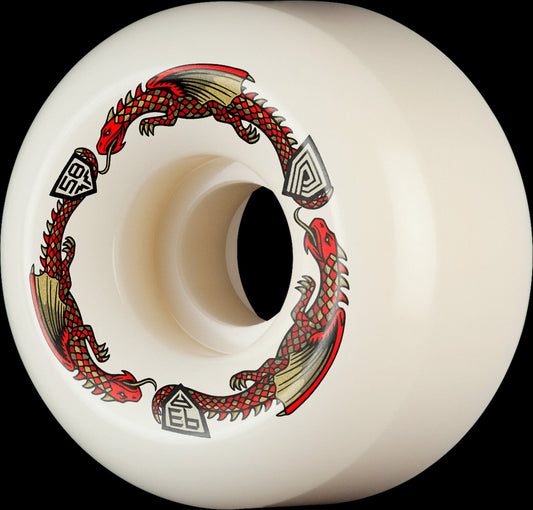 POWELL PERALTA WHEELS 58mm x 33mm Powell Peralta Red Dragon Formula Symmetrical Shape Wheels Rat Bone II 58mm - 93A