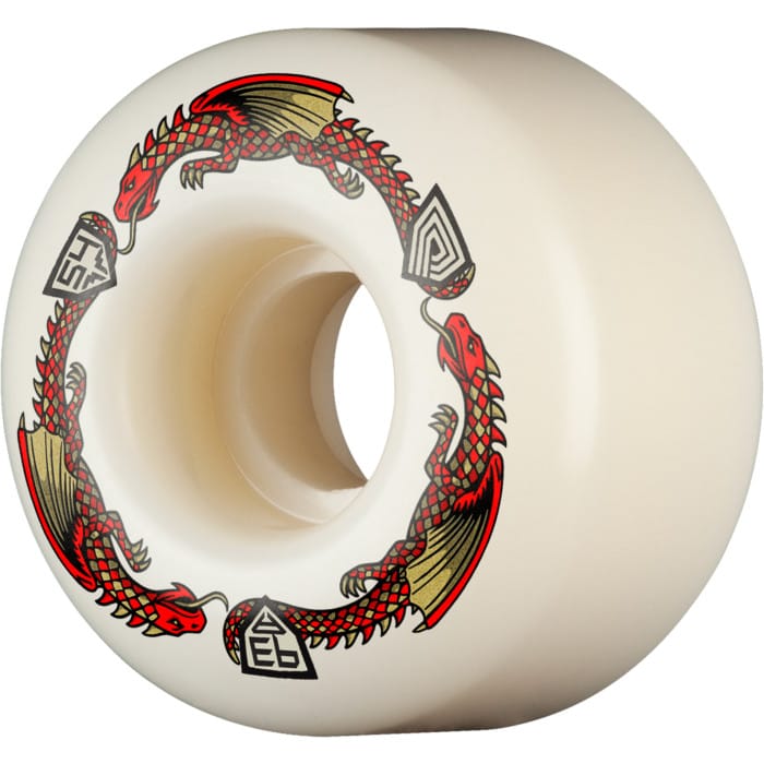 POWELL PERALTA WHEELS 54mm Powell Peralta Red Dragon Formula V4 Shape Wheels 54mm - 93A