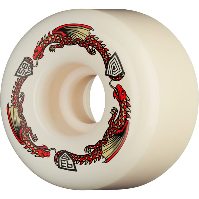 POWELL PERALTA WHEELS 58mm Powell Peralta Red Dragon Formula V7 Shape Wheels 58mm - 93A