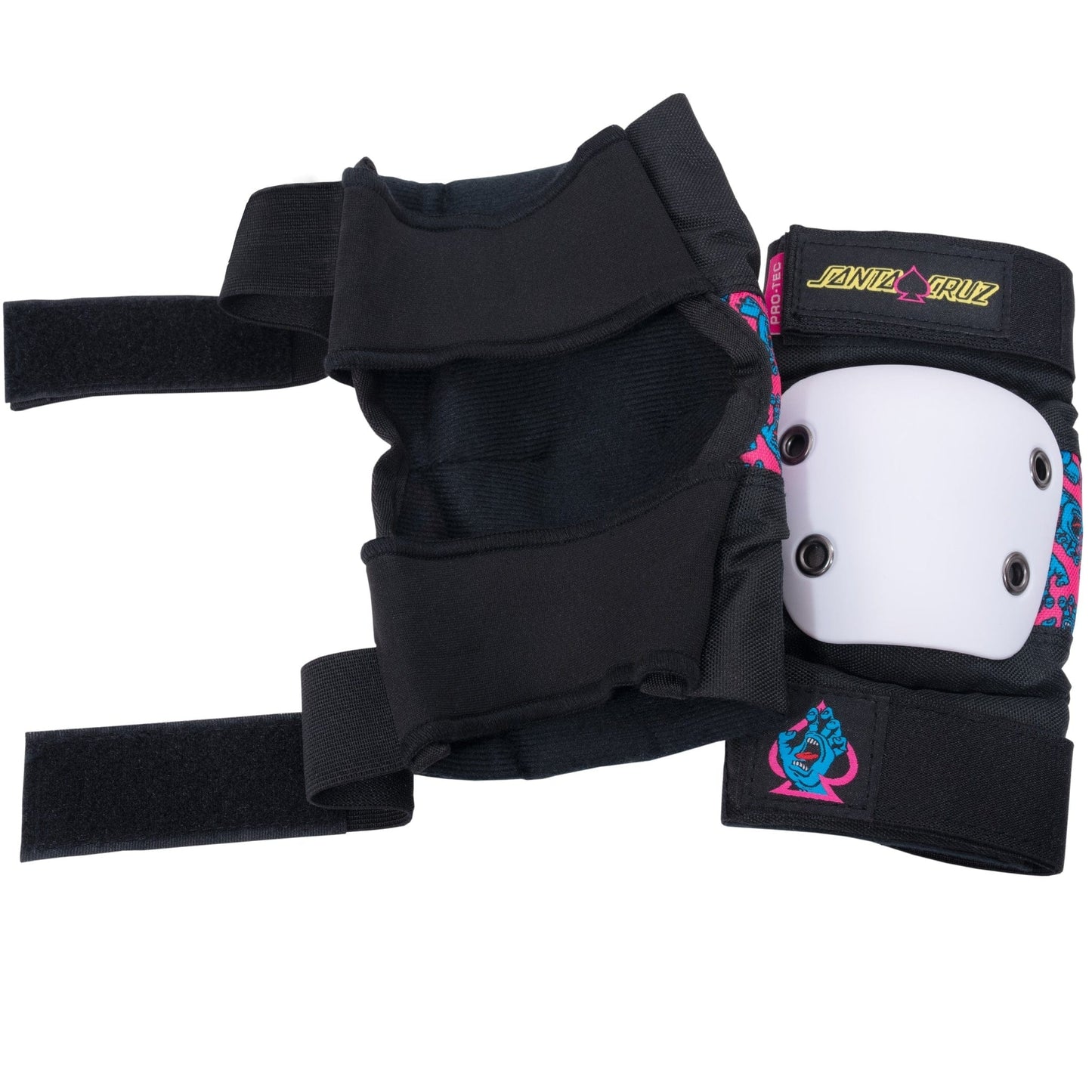 PROTEC PADS Protec Street Gear 3-Pack Pad Set - (Santa Cruz) White Black