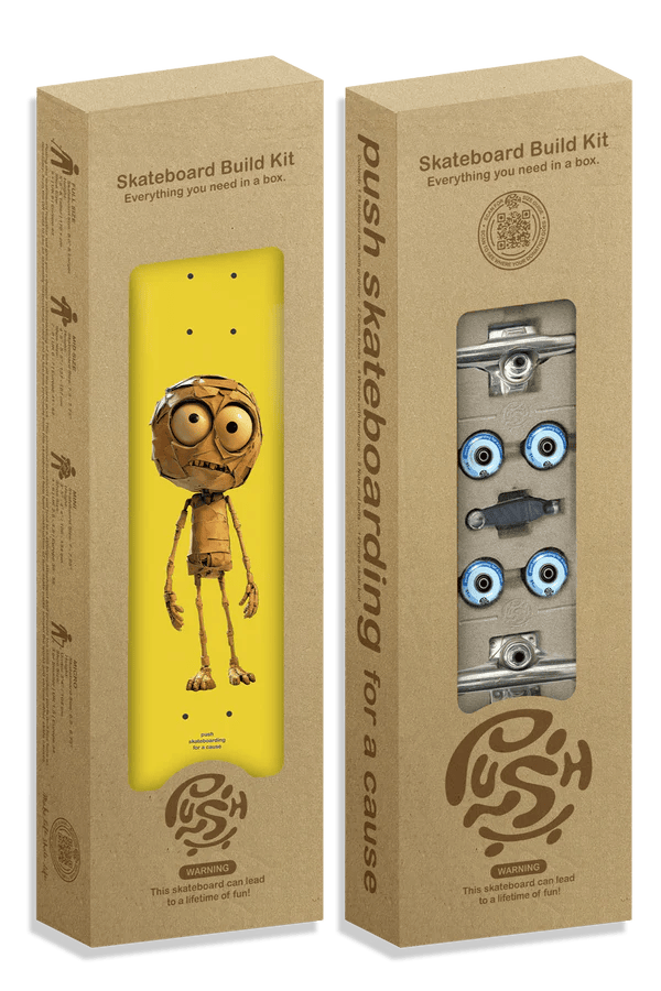 Push DECK 7.25 Push Plywood Guy FP Incomplete Skateboard Kit - 7.25