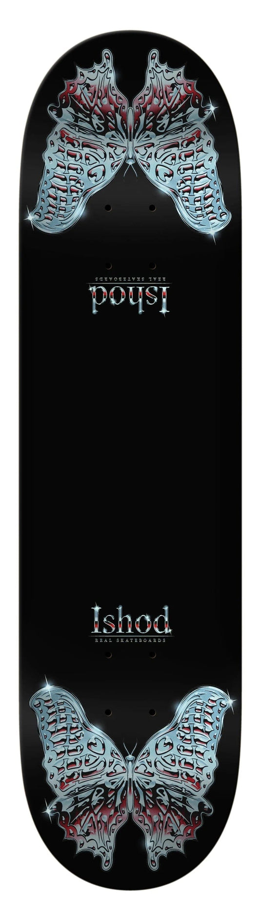 REAL SKATEBOARDS DECK 8.3 Real Ishod Wair Mariposa Redux Twin Tail DBX Deck - 8.3