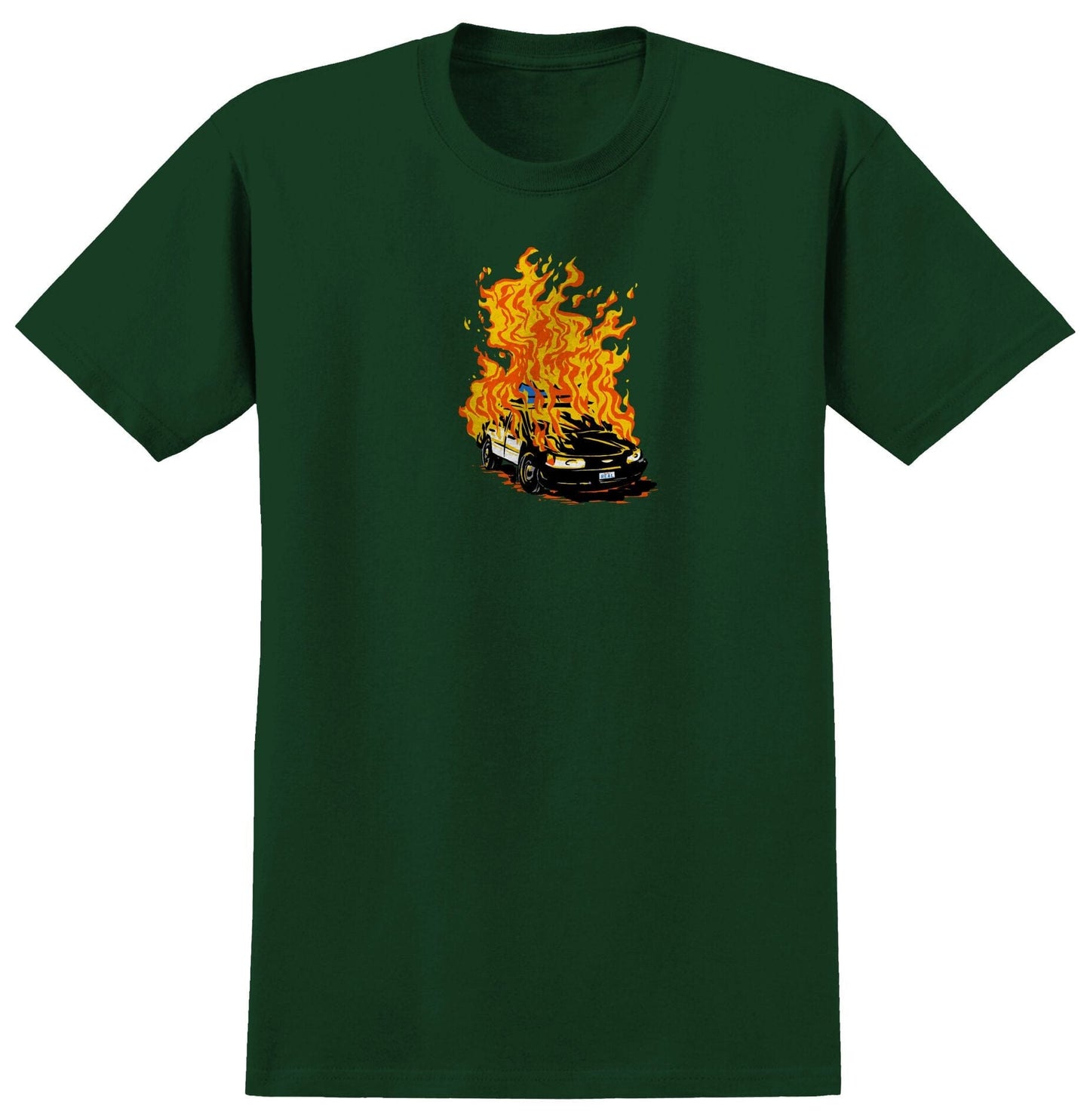REAL SKATEBOARDS T-SHIRT Real Pigroast Tee - Forest