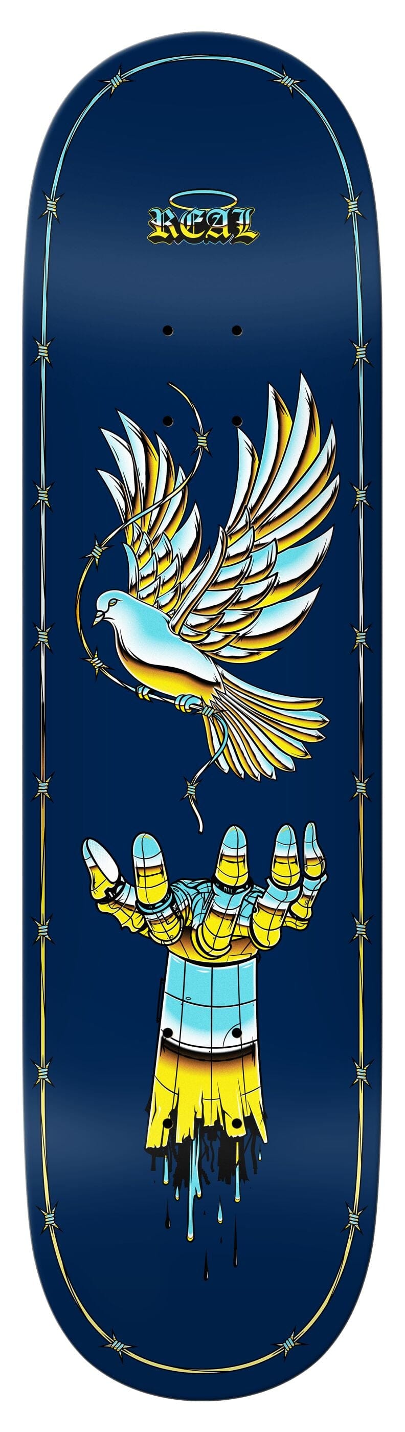 REAL SKATEBOARDS DECK 8.5 Real Synthetic Peace Deck - 8.5