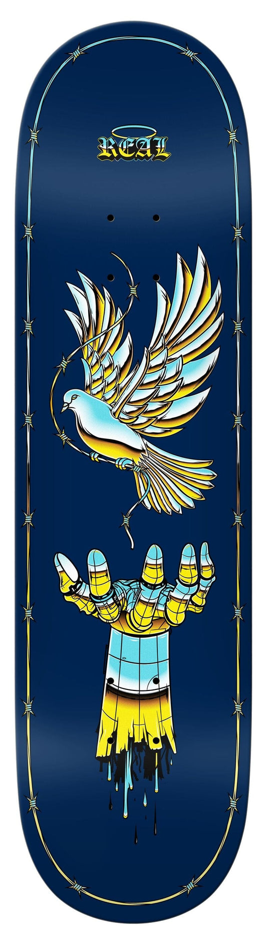 REAL SKATEBOARDS DECK 8.5 Real Synthetic Peace Deck - 8.5
