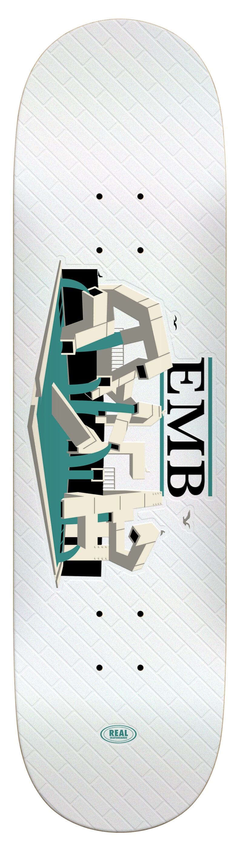 REAL SKATEBOARDS DECK 8.25 Real Team EMB Deck