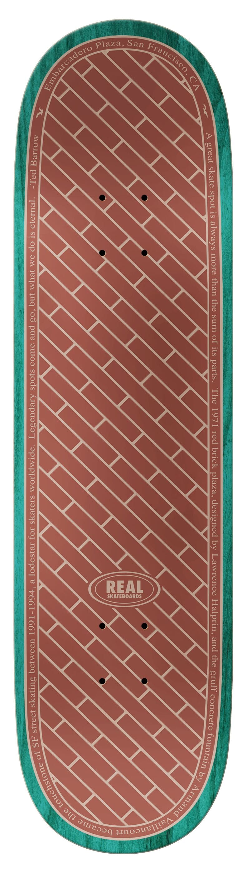 REAL SKATEBOARDS DECK Real Team EMB Deck
