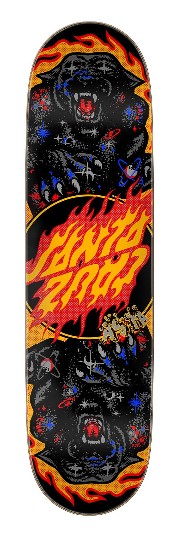SANTA CRUZ DECK 8.25 Santa Cruz Asta Cosmic Cat Twin Tail Deck - 8.25