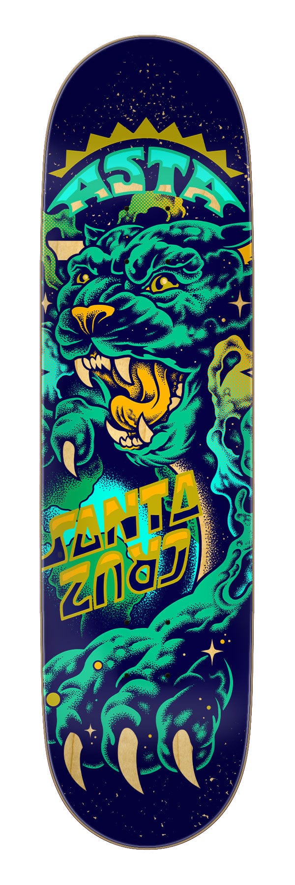 SANTA CRUZ DECK 8.25 Santa Cruz Asta Space Cat Twin Tail Deck - 8.2