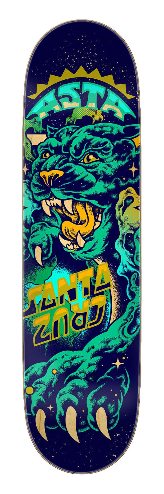 SANTA CRUZ DECK 8.25 Santa Cruz Asta Space Cat Twin Tail Deck - 8.2