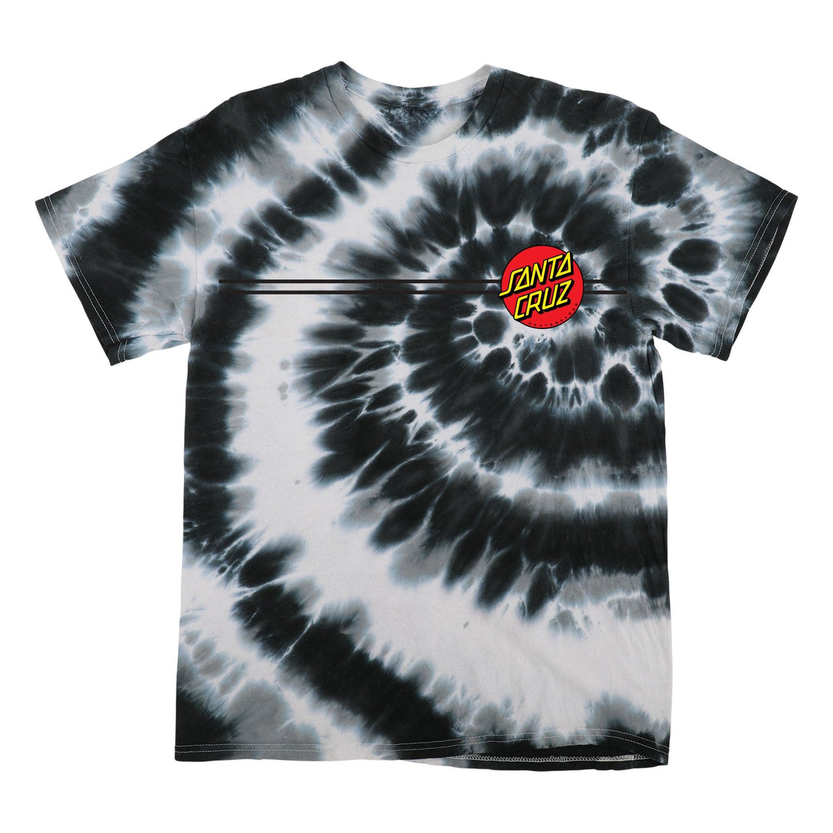 SANTA CRUZ T-SHIRT Santa Cruz Classic Dot Tee - Swirl Black